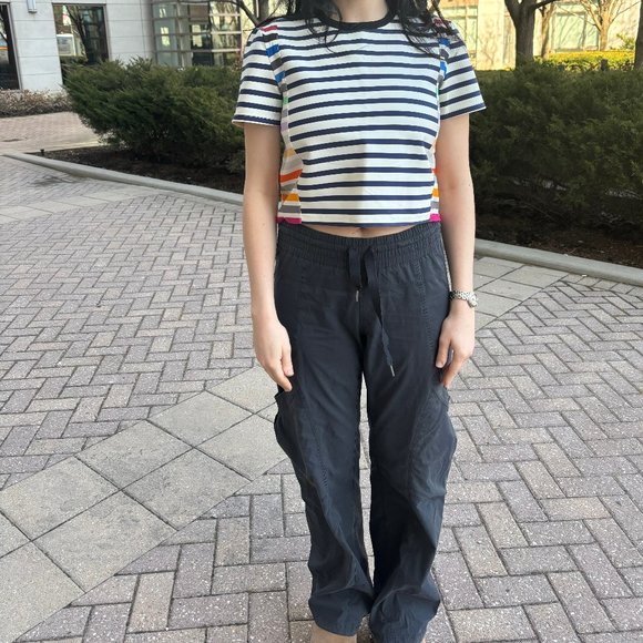 Striped Tanya Taylor Neoprene T-shirt - Picture 1 of 4